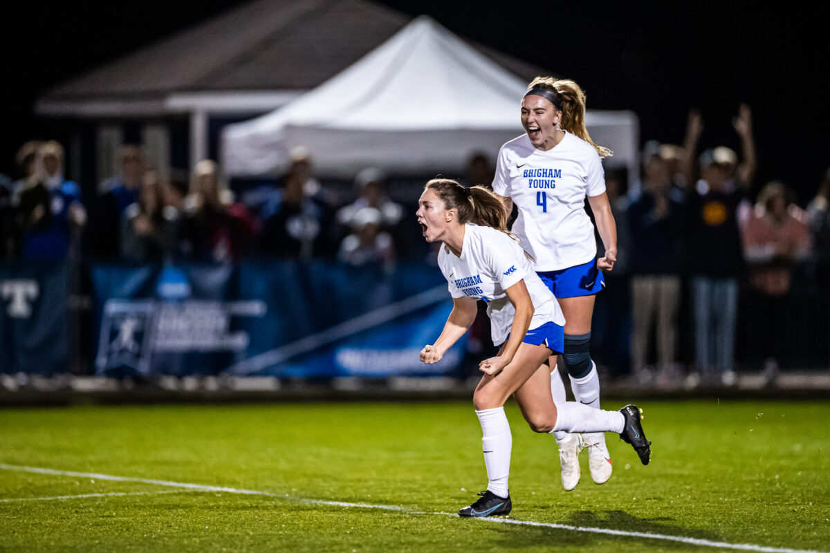 BYU women’s soccer upsets No. 1 seed Virginia, moves on to Elite Eight